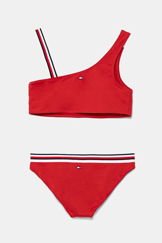Tommy Hilfiger dwuczęściowy strój kąpielowy dziecięcy UG0UG00805.PPYA czerwony SS25