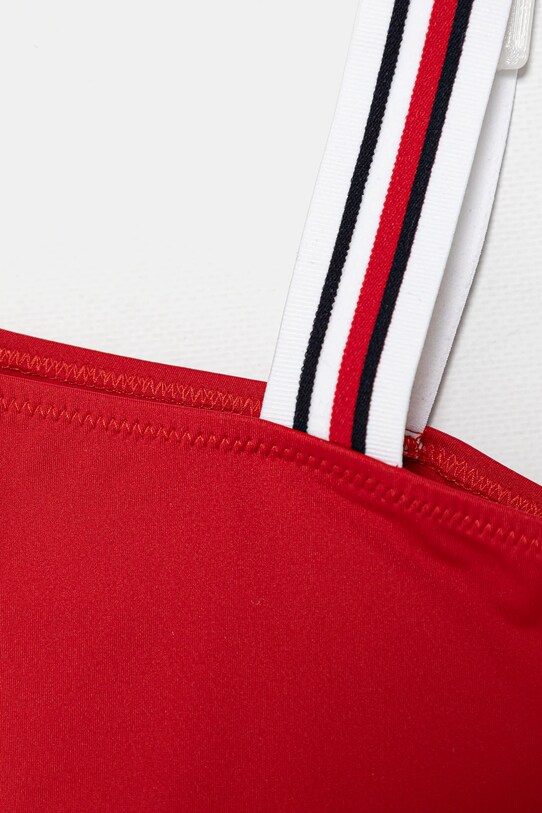 Dziewczynka Tommy Hilfiger dwuczęściowy strój kąpielowy dziecięcy UG0UG00805.PPYA czerwony