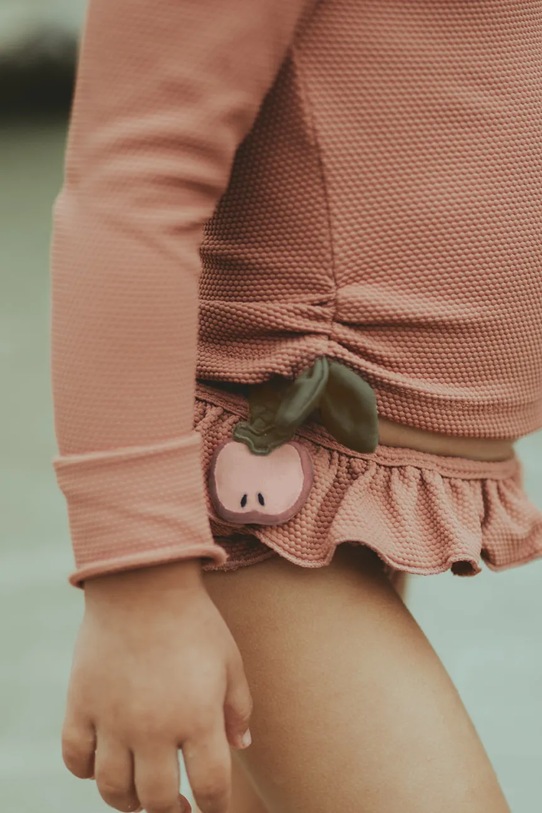 Donsje longsleeve de baie pentru copii Nia Swim Shirt Apple 4501401.98.128 portocaliu