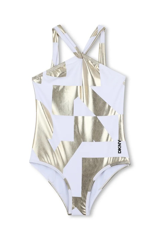 Dkny jednoczęściowy strój kąpielowy dziecięcy miękka złoty D62251.114.150