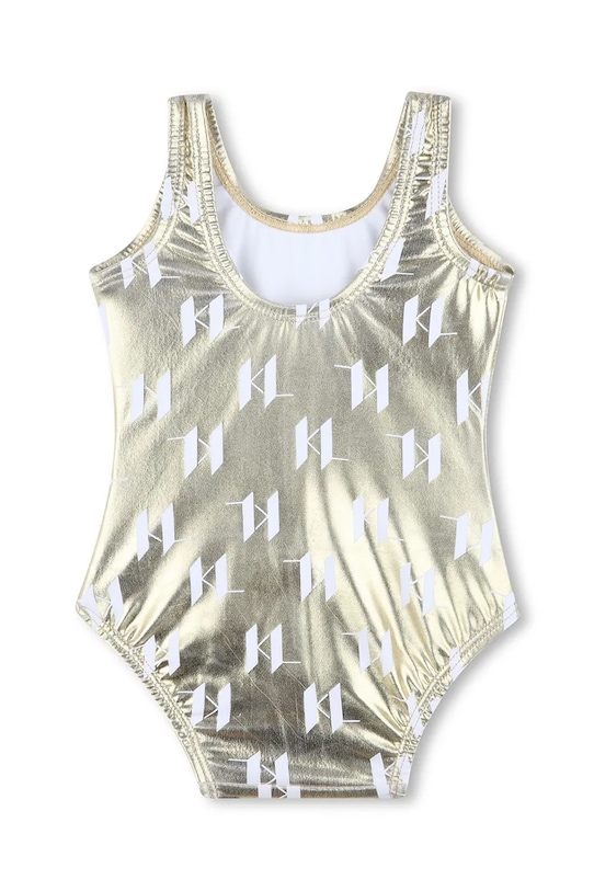 Karl Lagerfeld costum de baie dintr-o bucată pentru copii Z30516.86.108 aur SS25