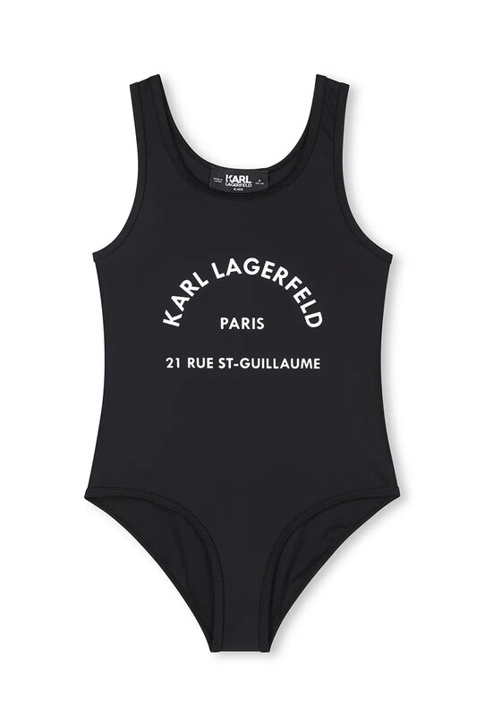 Karl Lagerfeld jednoczęściowy strój kąpielowy dziecięcy miękka czarny Z30444.114.150