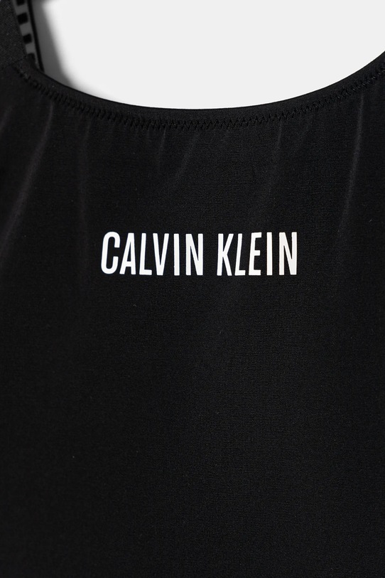 Dziewczynka Calvin Klein Jeans jednoczęściowy strój kąpielowy dziecięcy KY0KY00098.PPYA czarny