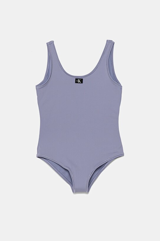 Calvin Klein Jeans egyrészes gyerek fürdőruha melltartó merevítő nélkül lila KY0KY00099.PPYA