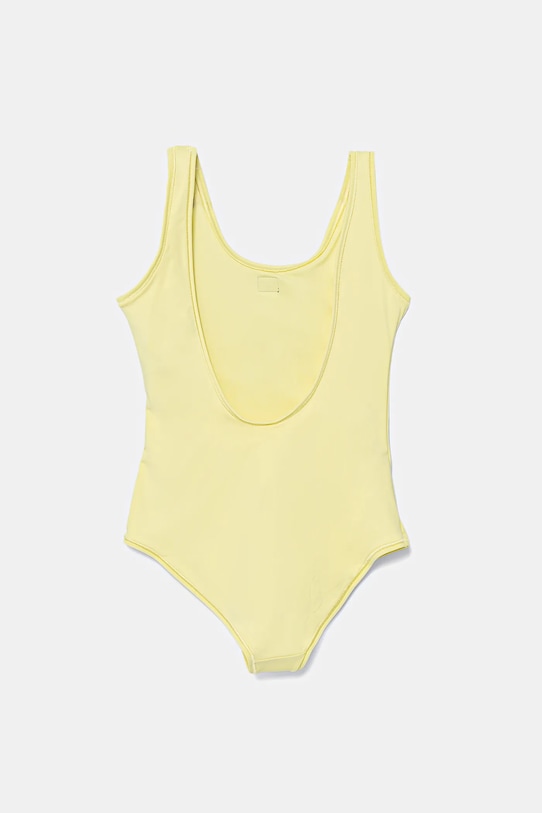 Calvin Klein Jeans jednoczęściowy strój kąpielowy dziecięcy KY0KY00099.PPYA żółty SS25