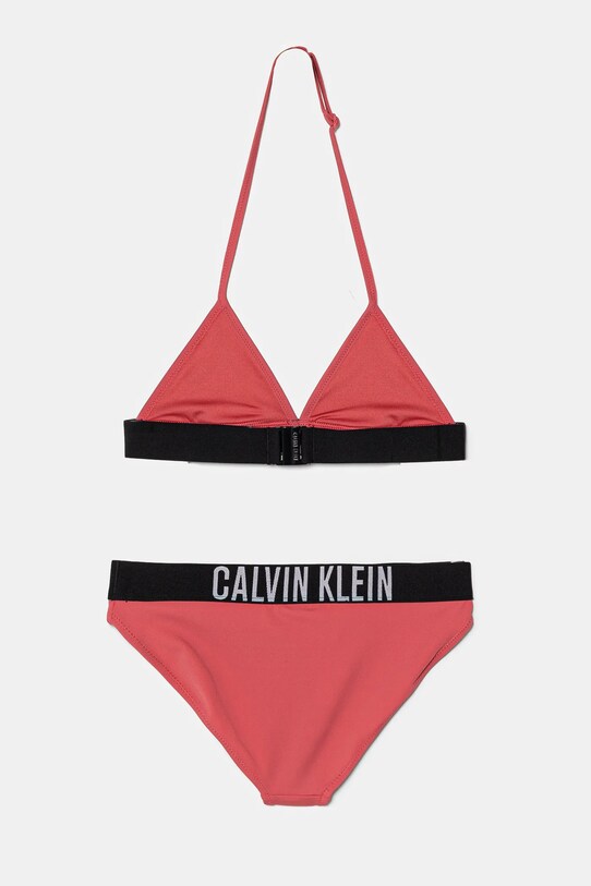 Calvin Klein Jeans costum de baie pentru copii din două piese KY0KY00090.PPYA roz SS25