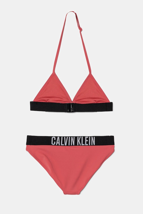 Dvoudílné dětské plavky Calvin Klein Jeans KY0KY00090.PPYA růžová SS25