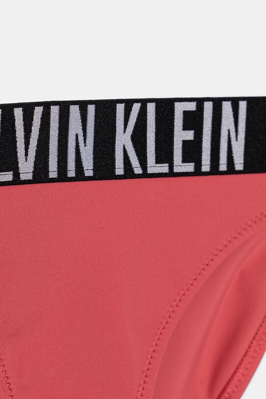 Fete Calvin Klein Jeans costum de baie pentru copii din două piese KY0KY00090.PPYA roz