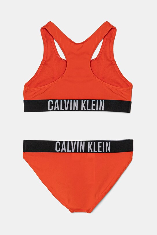 Calvin Klein Jeans dwuczęściowy strój kąpielowy dziecięcy KY0KY00091.PPYA czerwony SS25