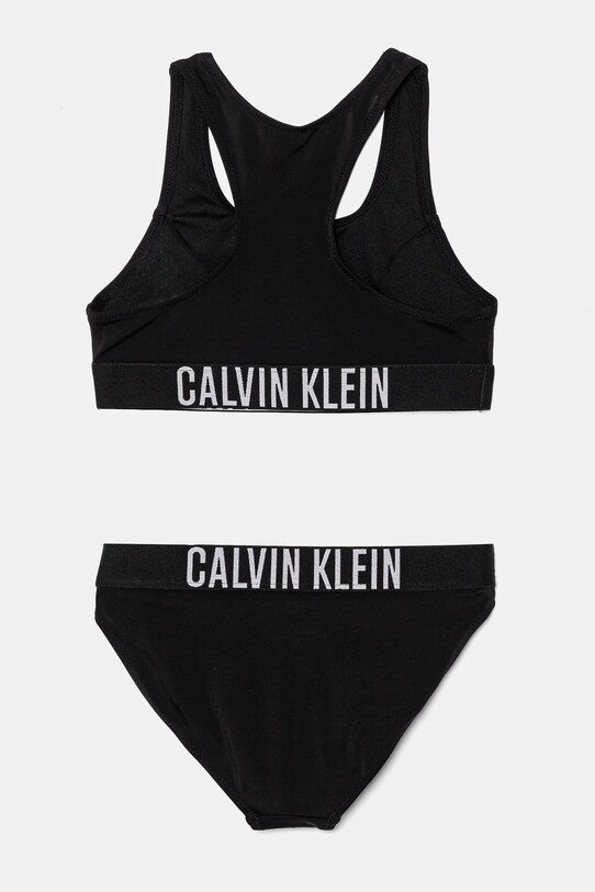 Dvojdielne detské plavky Calvin Klein Jeans KY0KY00091.PPYA čierna SS25