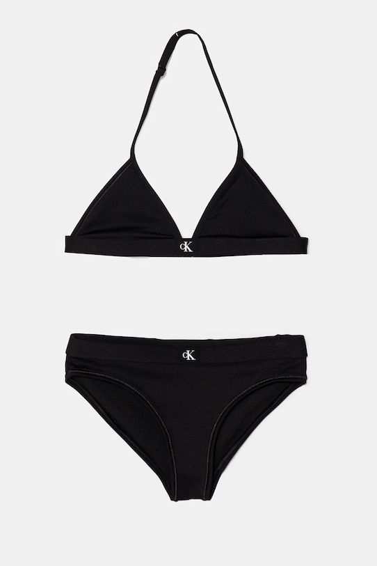 Dvoudílné plavky Calvin Klein Jeans měkké černá KY0KY00092.PPYA