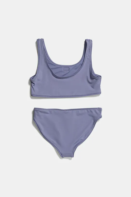 Calvin Klein Jeans dwuczęściowy strój kąpielowy KY0KY00093.PPYA fioletowy SS25
