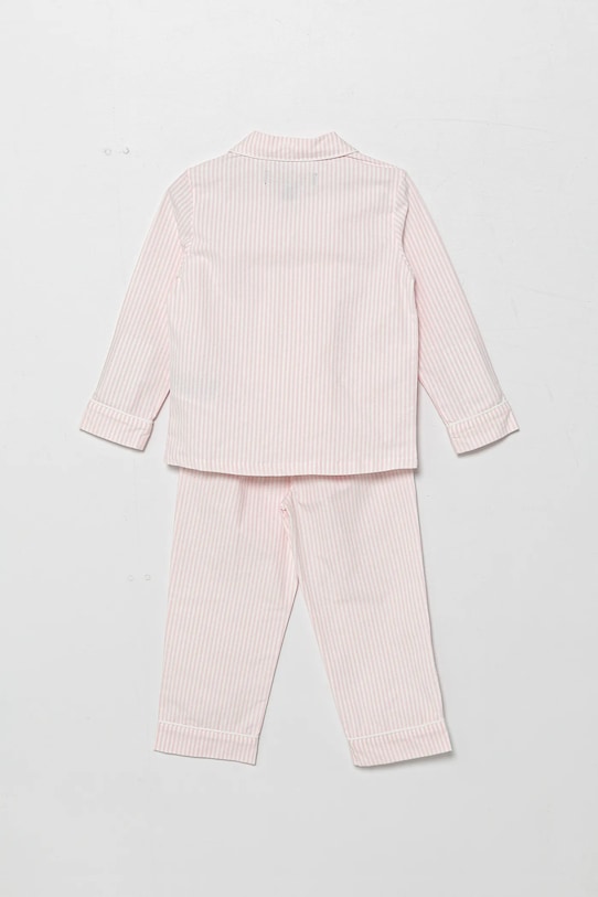 Детская хлопковая пижама Polo Ralph Lauren 2 шт 3P0198 розовый SS25