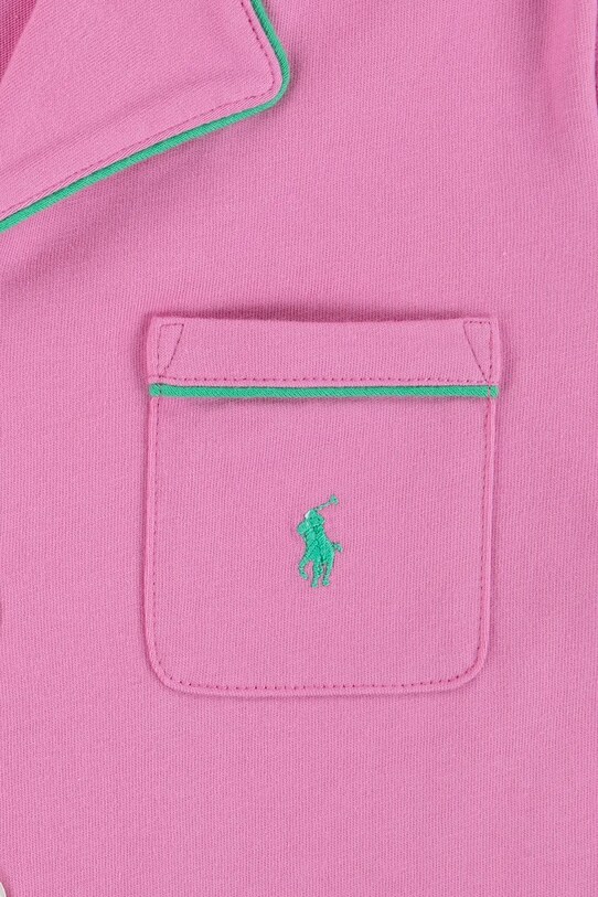 Polo Ralph Lauren piżama bawełniana dziecięca fioletowy 3P0241