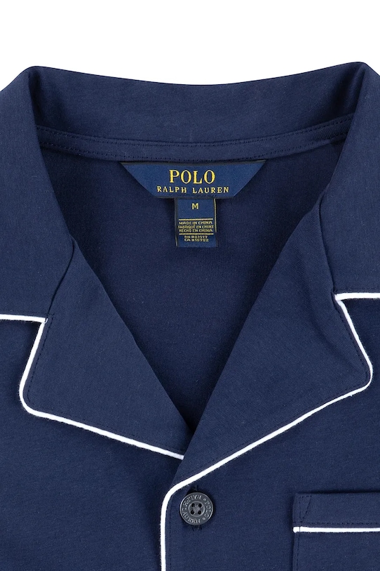 Fete Polo Ralph Lauren pijama de bumbac pentru copii 3P0241 bleumarin
