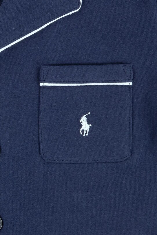 Детская хлопковая пижама Polo Ralph Lauren тёмно-синий 4P0241