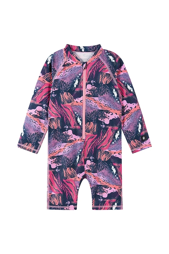 Reima jednoczęściowy strój kąpielowy dziecięcy Moomin Sandig 5200357A.G.PPYA różowy SS25