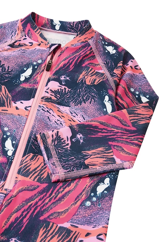 Reima jednoczęściowy strój kąpielowy dziecięcy Moomin Sandig różowy 5200357A.G.PPYA