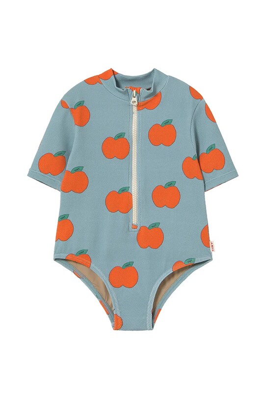 Tinycottons jednoczęściowy strój kąpielowy dziecięcy APPLES SWIMSUIT SS25.280 niebieski SS25