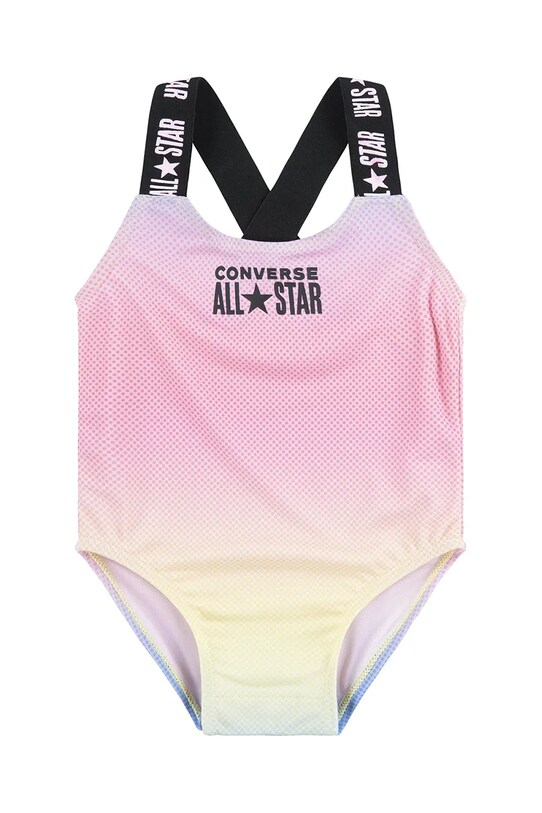 Converse costum de baie dintr-o bucată pentru bebeluși cu modele roz 1CD418