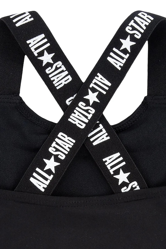 Dziewczynka Converse jednoczęściowy strój kąpielowy niemowlęcy 1CD456 czarny