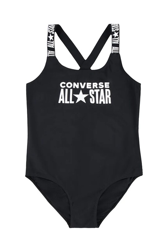 Converse jednoczęściowy strój kąpielowy dziecięcy miękka czarny 3CD456