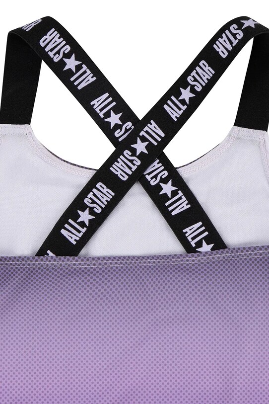 Converse jednoczęściowy strój kąpielowy dziecięcy fioletowy 4CD418