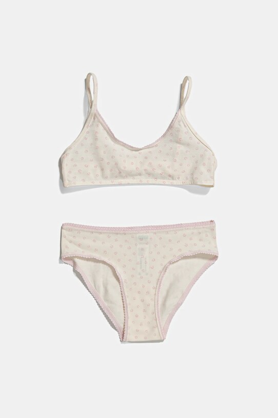 Дитячий бюстгальтер і трусики United Colors of Benetton м'яка бежевий 319X0K02L.G.Seasonal