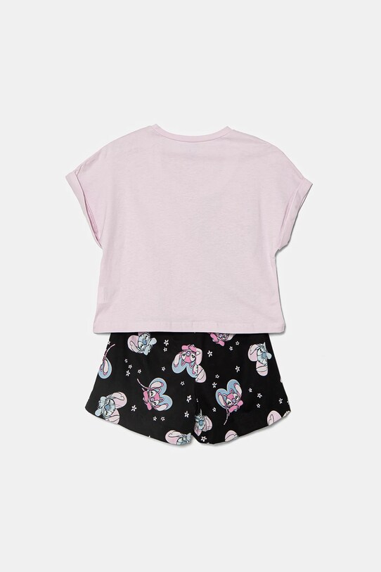 Παιδικές βαμβακερές πιτζάμες United Colors of Benetton 30960P08F.G.Seasonal ροζ SS25