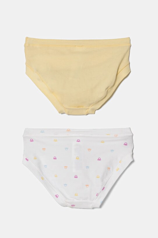 Дитячі труси United Colors of Benetton 2-pack 33R00S02H.G.Seasonal білий SS25