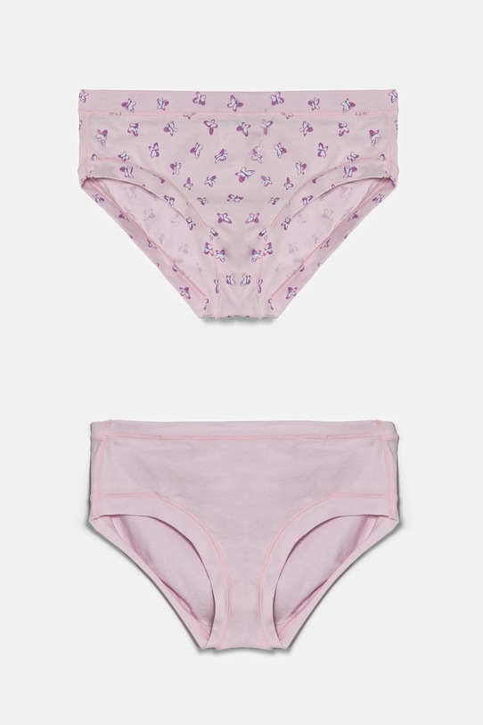 United Colors of Benetton chiloti copii 2-pack uni roz 33R00S02H.G.Seasonal