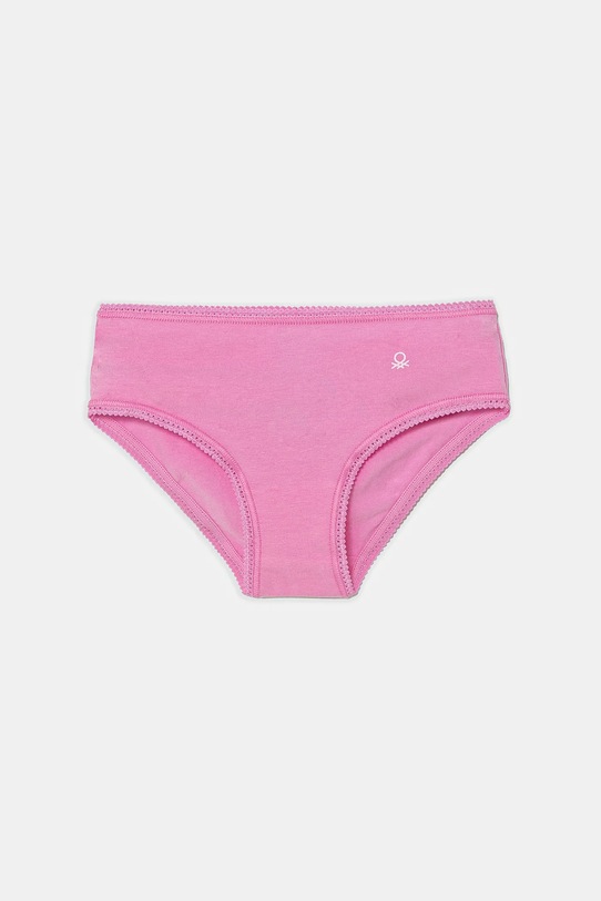 Detské nohavičky United Colors of Benetton 2-pak 3MC10S1BF.G.Season.PPYA fialová SS25