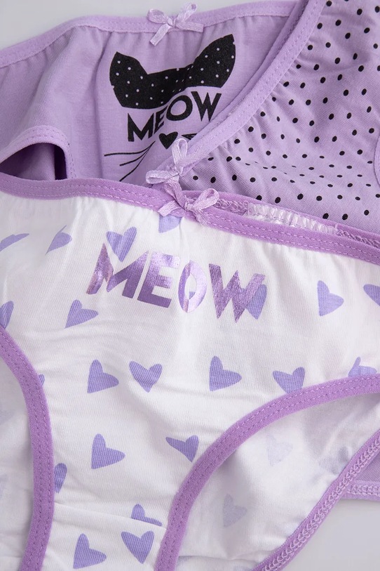 Dječje gaćice Coccodrillo 3-pack ljubičasta WC5406305PAN