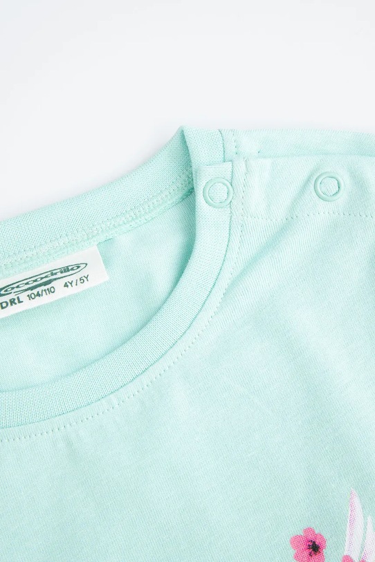 Dievča Detské bavlnené pyžamo Coccodrillo WC5448201PJS tyrkysová