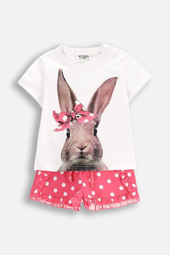 Coccodrillo pijamale de bumbac pentru copii cu modele roz WC5448203PJS