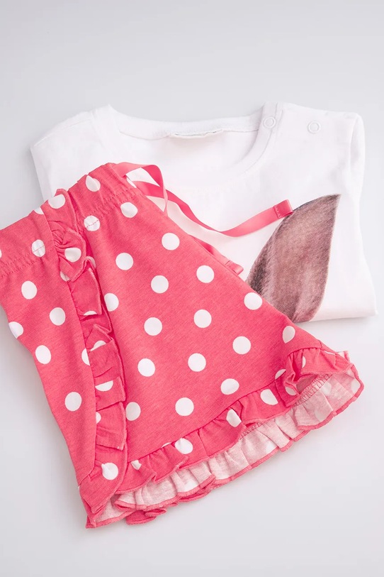 Coccodrillo pijamale de bumbac pentru copii WC5448203PJS roz