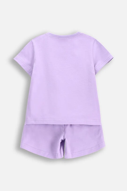 Coccodrillo pijamale de bumbac pentru copii WC5448204PJS violet SS25
