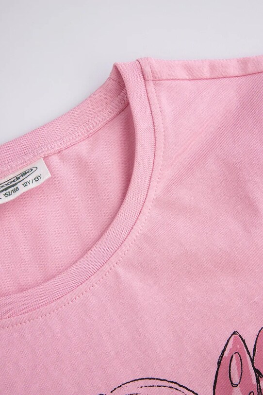 Dziewczynka Coccodrillo piżama bawełniana dziecięca WC5448206PJS różowy