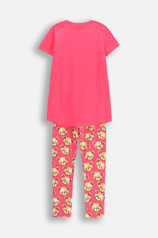 Coccodrillo pijamale de bumbac pentru copii WC5448209PJS roz SS25