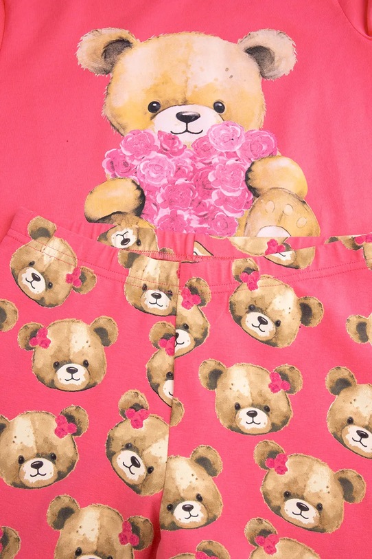 Detské bavlnené pyžamo Coccodrillo ružová WC5448209PJS