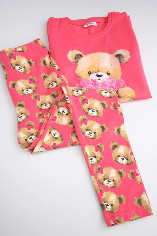 Detské bavlnené pyžamo Coccodrillo WC5448209PJS ružová