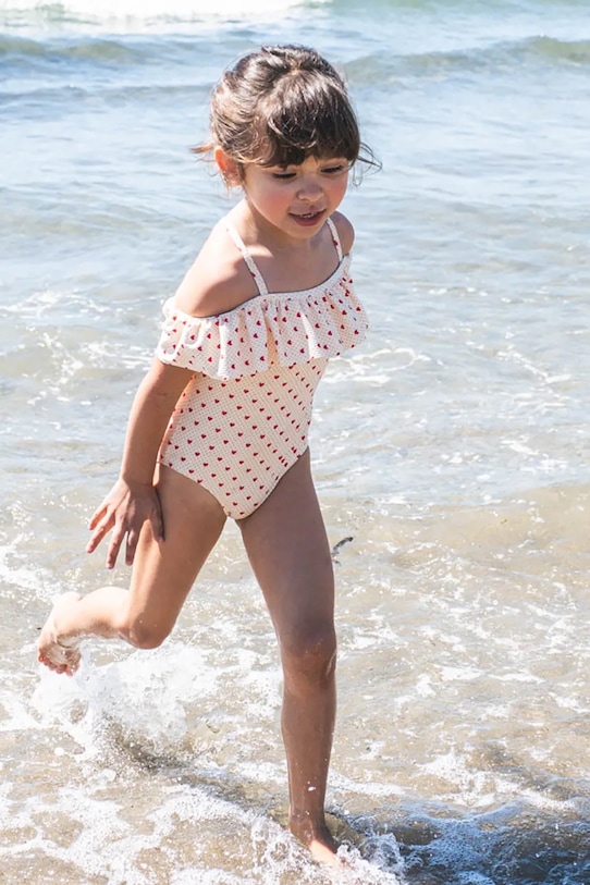 That's mine costum de baie dintr-o bucată pentru copii Savannah moale bej 144672