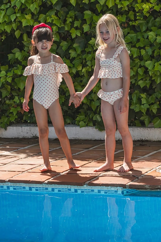 That's mine costum de baie dintr-o bucată pentru copii Savannah bej 144672