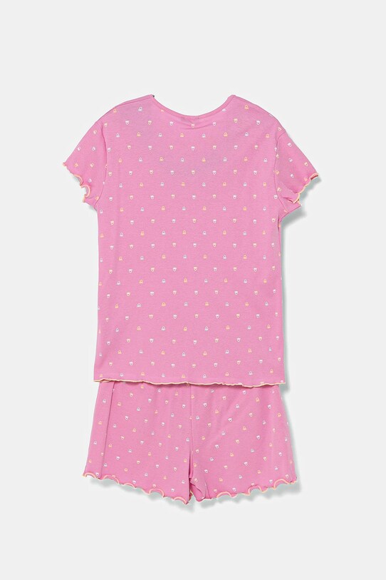 Παιδικές βαμβακερές πιτζάμες United Colors of Benetton 33ON0P08A.G.Seasonal ροζ SS25