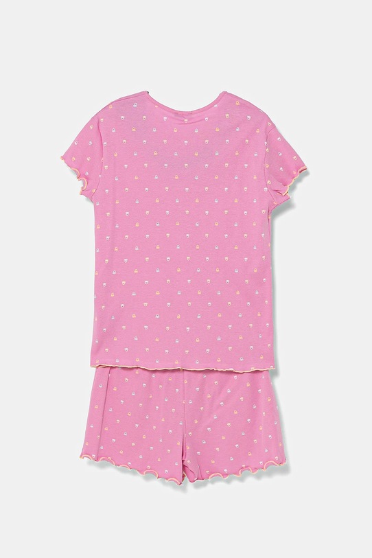 Dječja pamučna pidžama United Colors of Benetton 33ON0P08A.G.Seasonal roza SS25