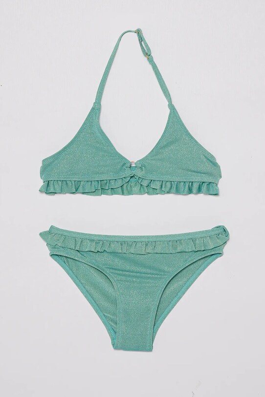 United Colors of Benetton kétrészes gyerek fürdőruha melltartó merevítő nélkül türkiz 341V0K02R.G.Seasonal