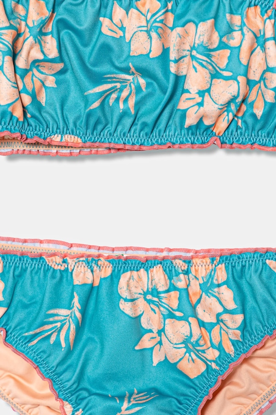 DÍVKA Dvoudílné dětské plavky United Colors of Benetton 3MVL0K02W.G.Seasonal tyrkysová