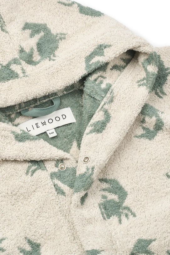 Детский хлопковый халат Liewood Lilana Yarn Dyed Bathrobe бежевый LW20018