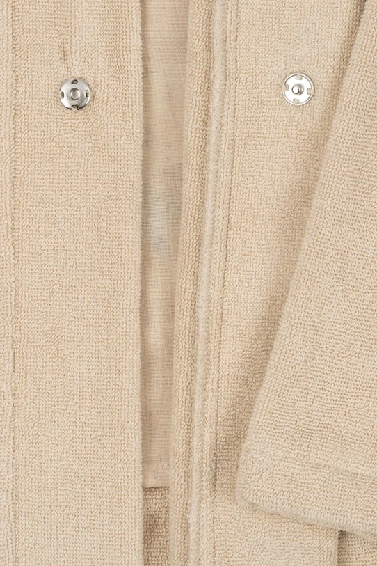 Konges Sløjd halat de baie din bumbac pentru copii TERRY BATHROBE EMBROIDERY GOTS KS102808 bej