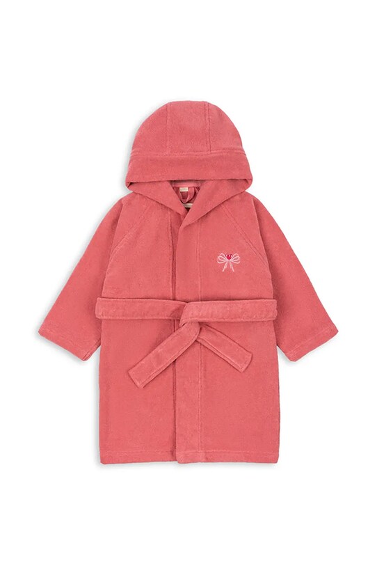 Konges Sløjd accapatoio di cotone bambino/a TERRY BATHROBE EMBROIDERY GOTS KS102808 arancione SS25